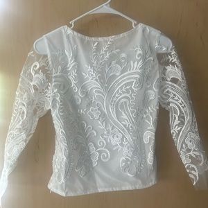 White lace top